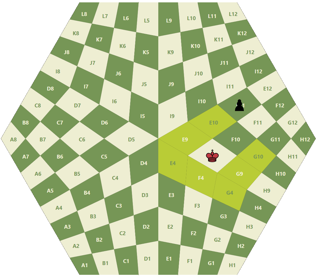 King movement restriction in 3 player chess