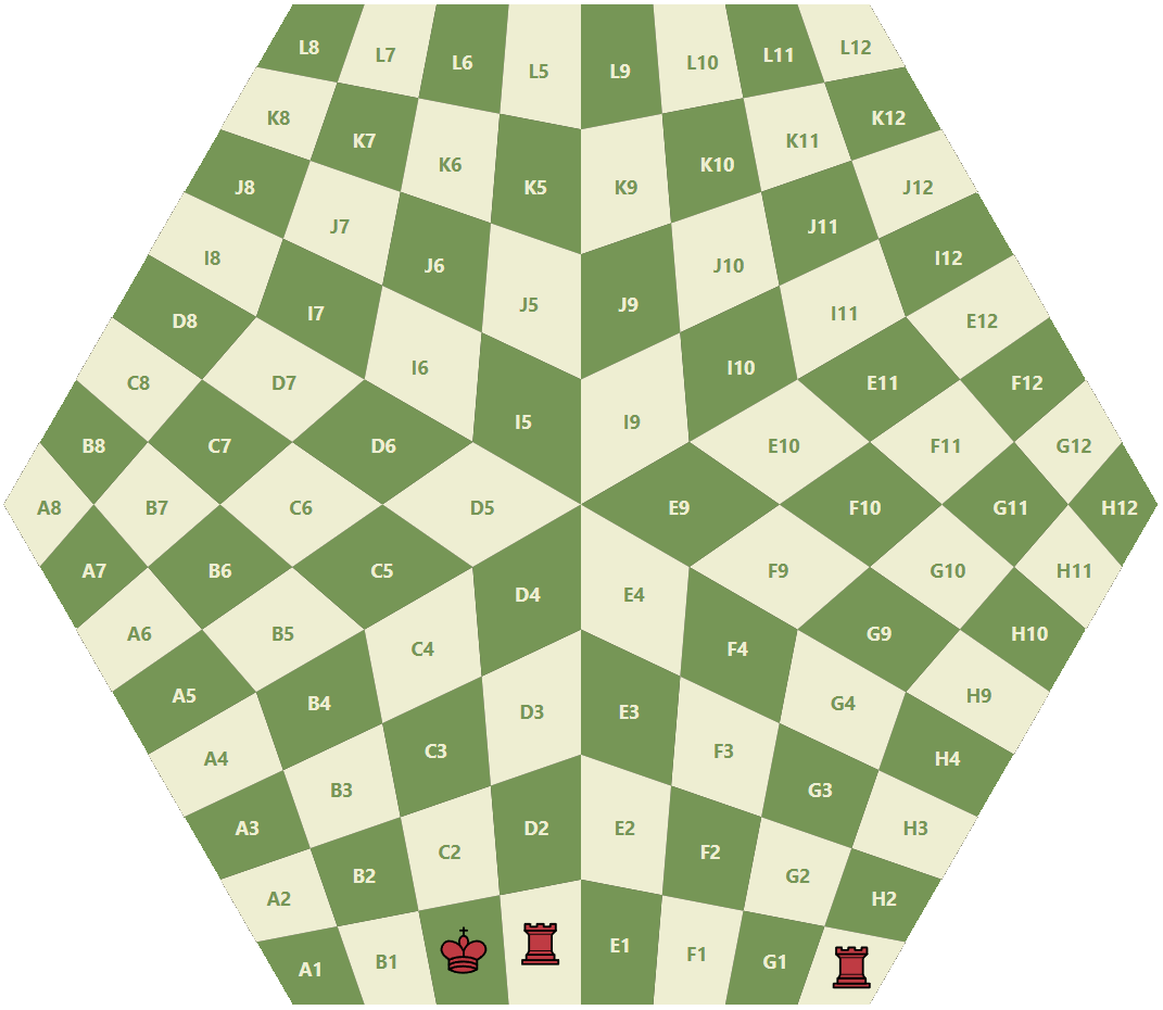 Castling left in 3 player chess