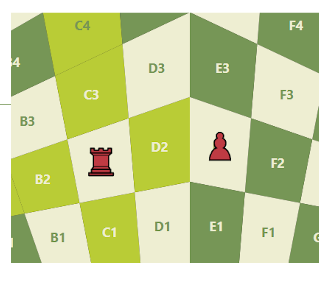 Rook movement blocked in 3 player chess
